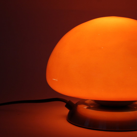 Image 1 of Space Age Orange Mushroom Lamp