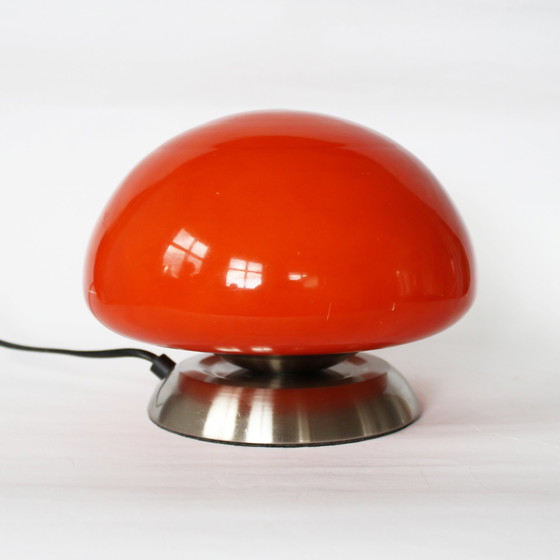 Image 1 of Space Age Orange Mushroom Lamp