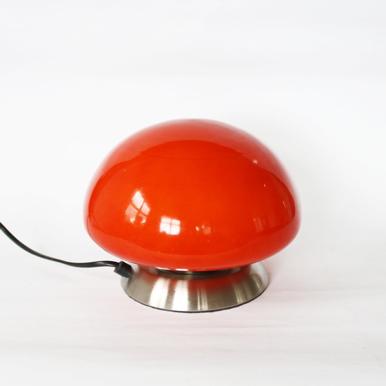 Image 1 of Space Age Orange Mushroom Lamp