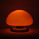 Lampada a fungo arancione dell'era spaziale