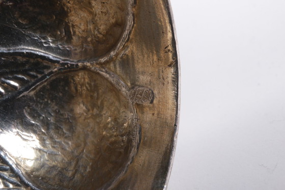 Image 1 of 18é German silver salt or condiment cup Ananas cup Nuremberg 1742