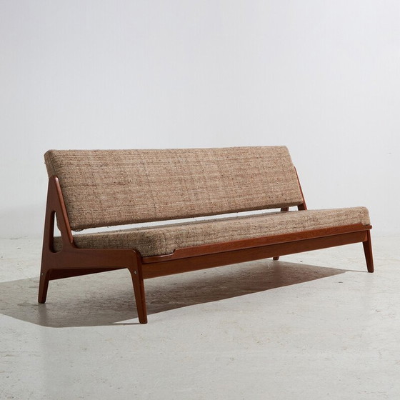Image 1 of Vintage teak wood 3-seater sofa by Arne Wahl Iversen for Komfort, 1960