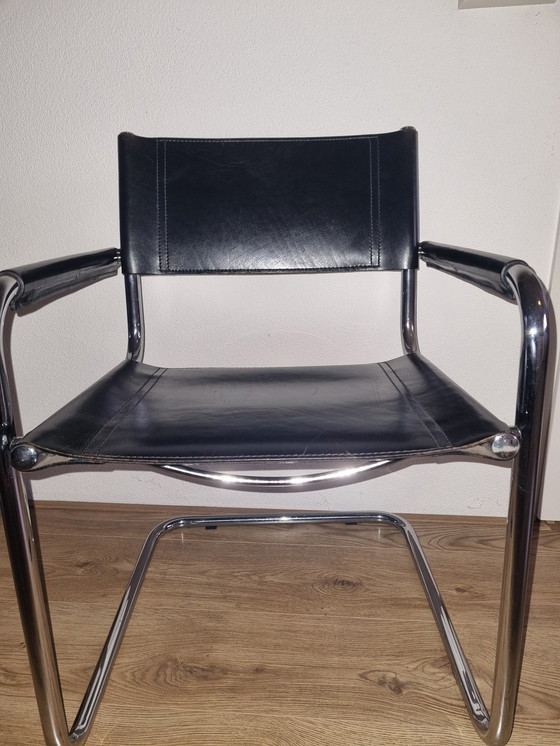 Image 1 of 5X Mart Stam S34 Tube Frame Chairs From Fasem Italy