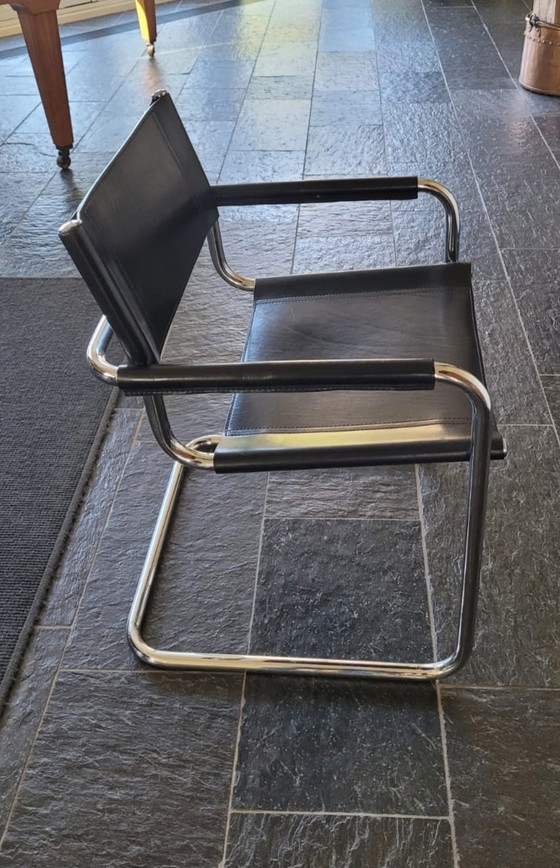 Image 1 of 5X Mart Stam S34 Tube Frame Chairs From Fasem Italy