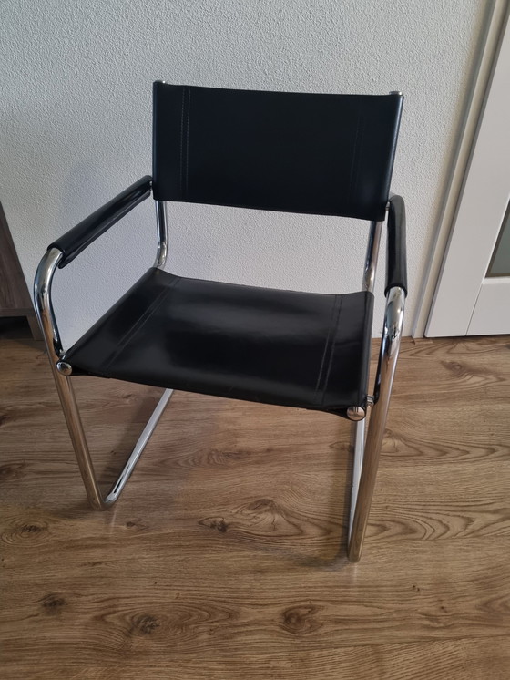 Image 1 of 5X Mart Stam S34 Tube Frame Chairs From Fasem Italy