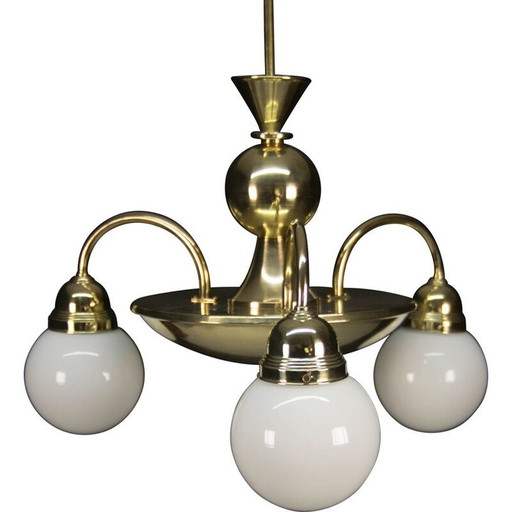 Vintage Large brass chandelier