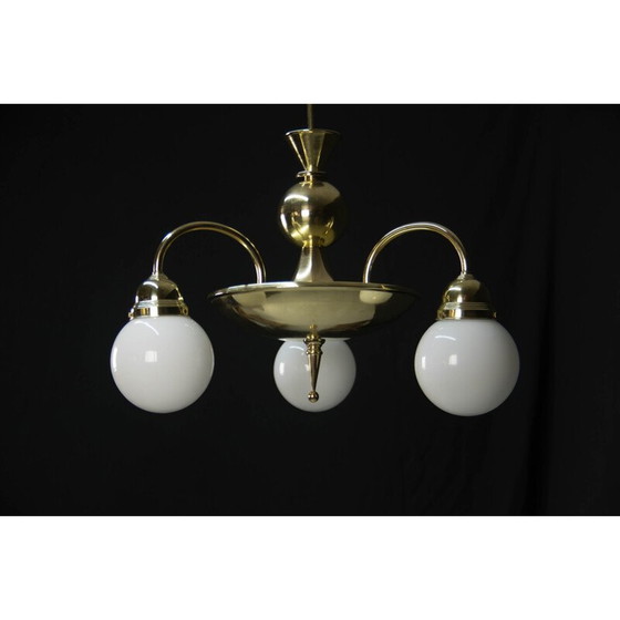 Image 1 of Vintage Large  brass chandelier