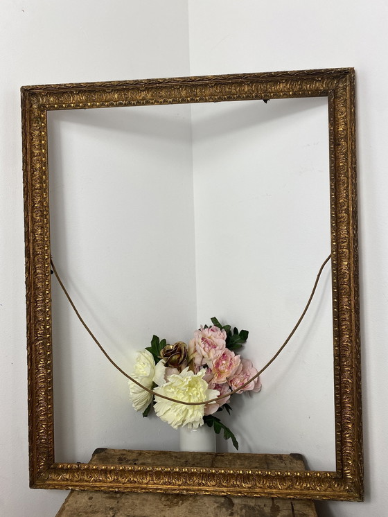 Image 1 of Antique Golden Wood Frame