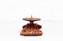 Brutalist copper bronze candlestick 1960
