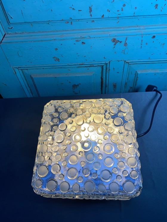 Image 1 of Vintage Bell Glass Ceiling or Wall Lamp