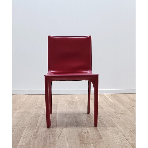 Vintage wood and leather chair