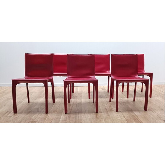 Image 1 of Vintage wood and leather chair