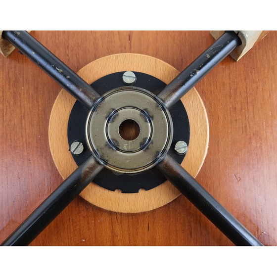 Image 1 of Set of 4 vintage Butterfly 3107 chairs in black metal and teak by Arne Jacobsen, 1971