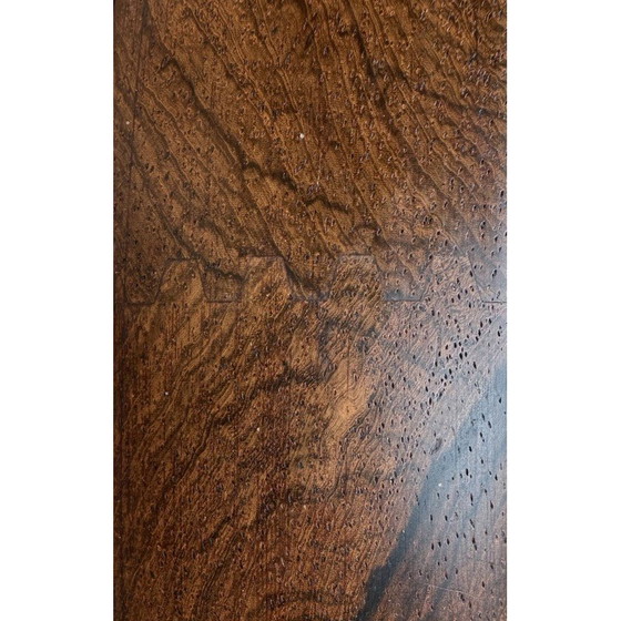 Image 1 of Vintage circular Luxus Santos rosewood wall mirror by Uno and Osten Kristiansson