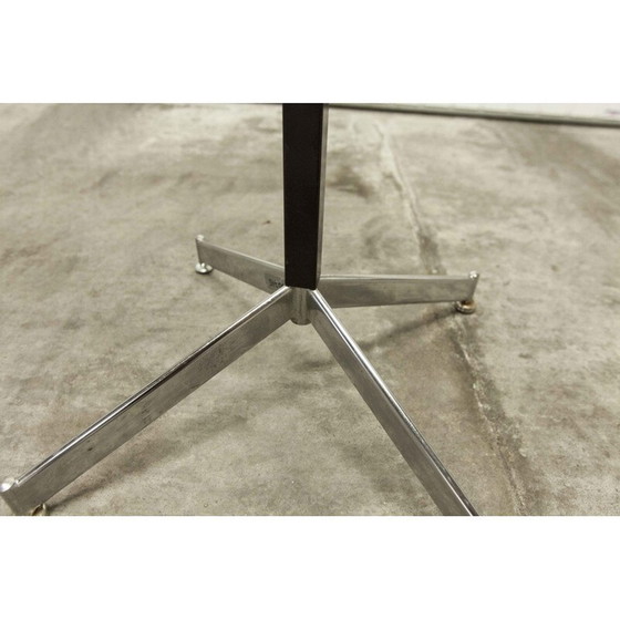 Image 1 of Mid-century industrial parrot coat rack, chrome and black, 1960