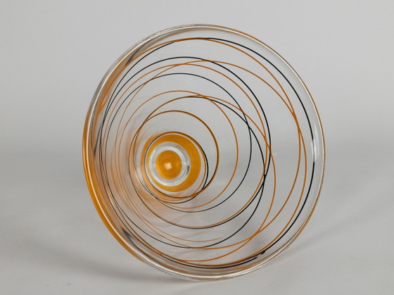 Image 1 of Nybro - Suède - Fait main - vase à guirlande - verre - cristal - années 1990