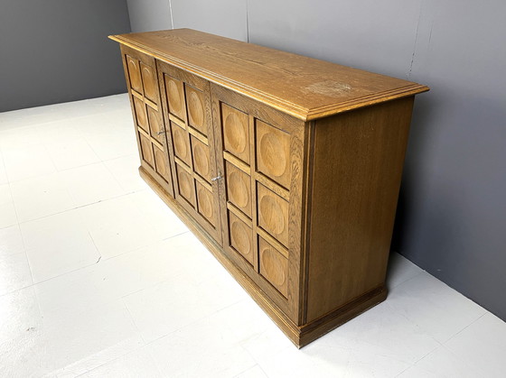 Image 1 of Graphical brutalist credenza, 1970s