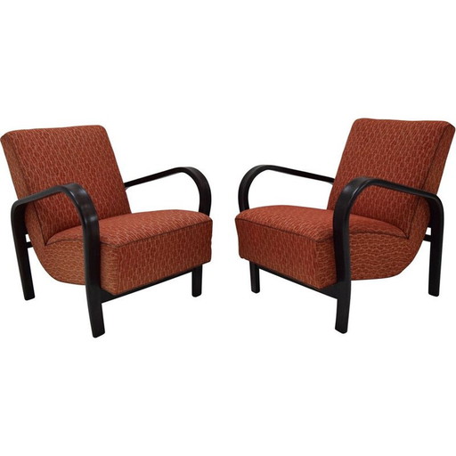 Pair of Art Deco Armchairs  by Kropacek and Kozelka,1930