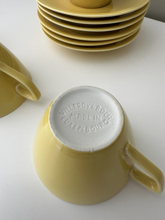 Image 1 of Villeroy & Boch - 5 Cups + 6 Saucers