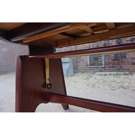 Image 1 of Vintage mahogany extendable elevator dining table