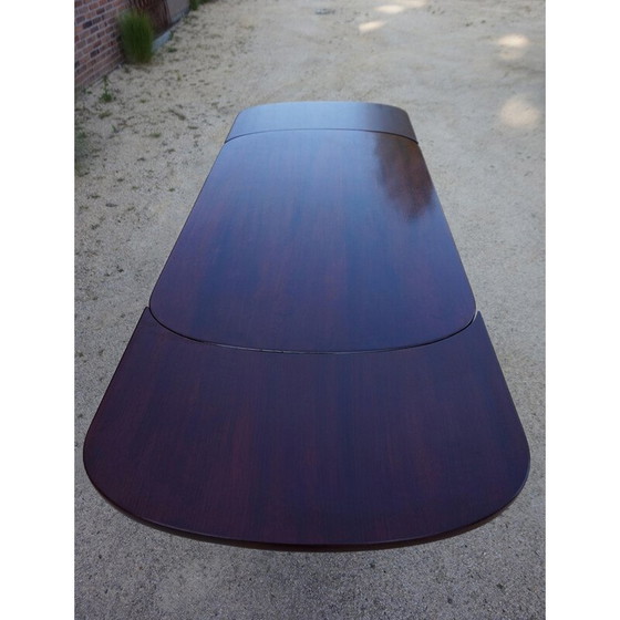 Image 1 of Vintage mahogany extendable elevator dining table
