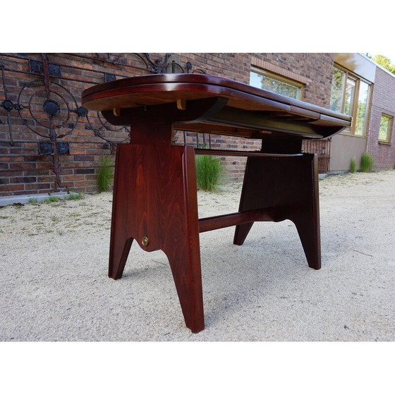 Image 1 of Vintage mahogany extendable elevator dining table