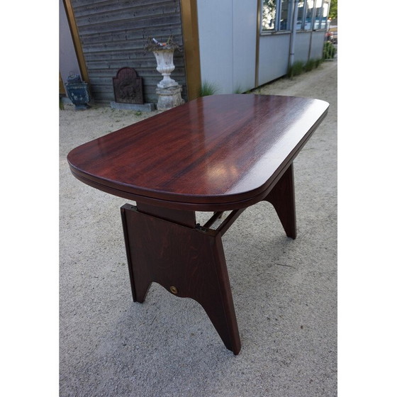 Image 1 of Vintage mahogany extendable elevator dining table