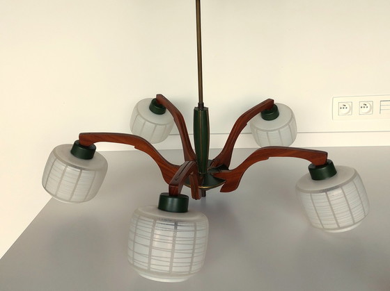 Image 1 of Mid-Century chandelier