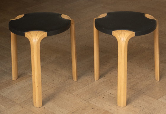 Image 1 of 2 Alvar Aalto Stools, X600, For Artek 1954-1960