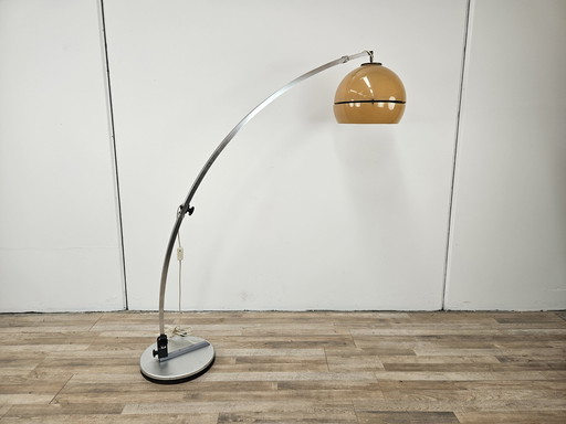 Extendable 70S Floor Lamp In Chromed Metal And Plastic