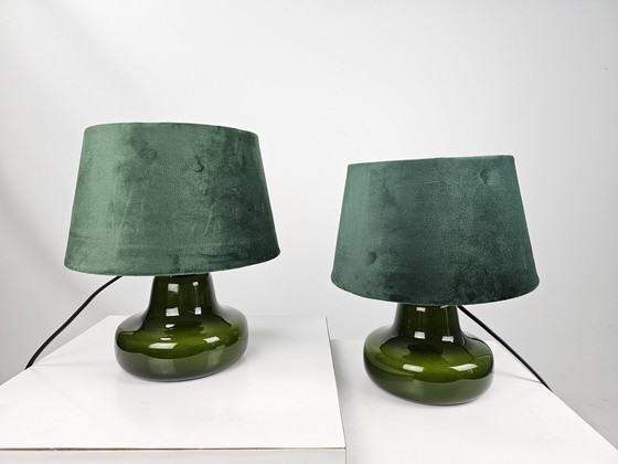 Image 1 of Set of Table Lamps Holmegaard Glass