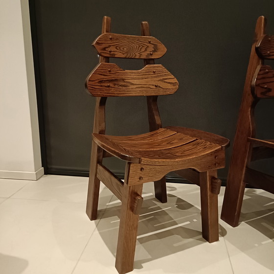 Image 1 of 2 Brutalist Seventies Chairs