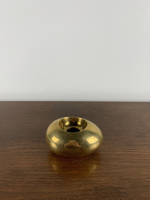 Brass "egg" candlestick by Carl Cohr - 1950s