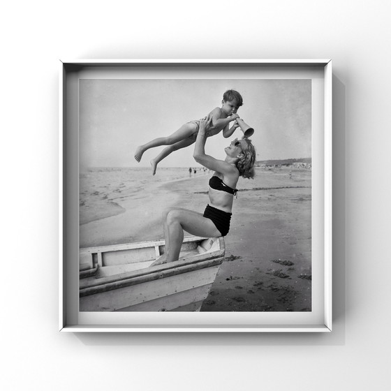 Image 1 of 1X Fine Art Mid - Century Zandvoort On The Beach, 1953