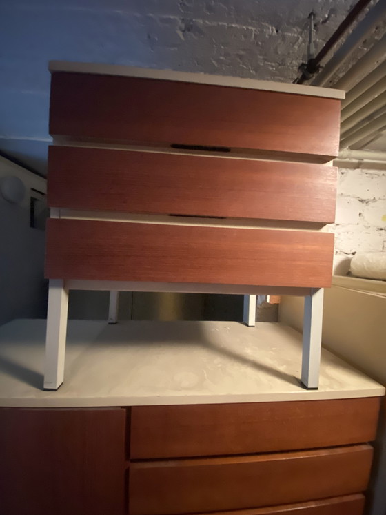 Image 1 of Teak / Interlübke design / 4 cupboards / 1 slightly defective