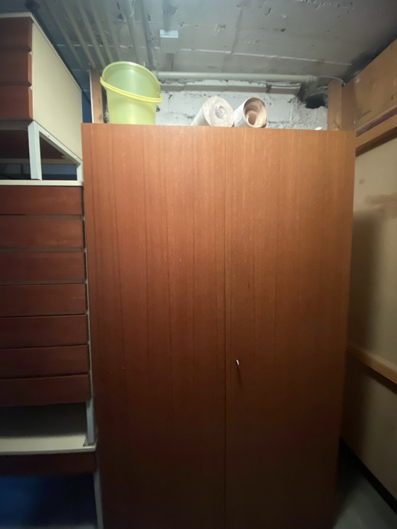 Image 1 of Teak / Interlübke design / 4 cupboards / 1 slightly defective
