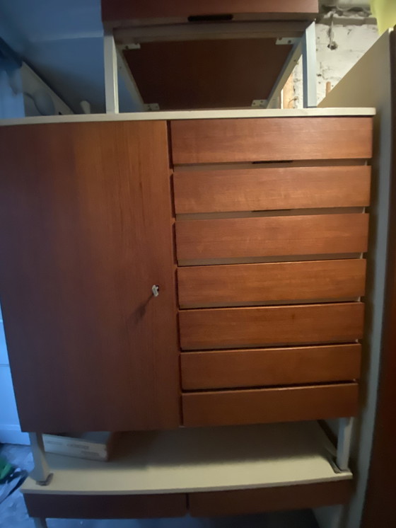 Image 1 of Teak / Interlübke design / 4 cupboards / 1 slightly defective