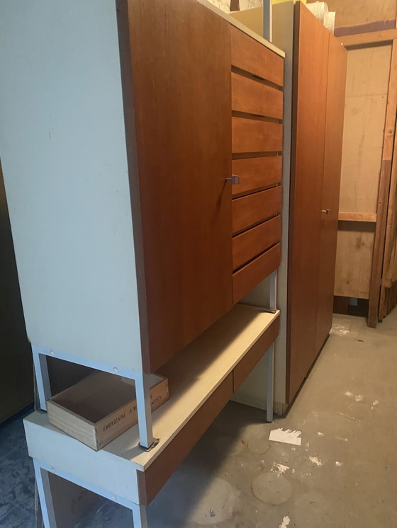 Image 1 of Teak / Interlübke design / 4 cupboards / 1 slightly defective