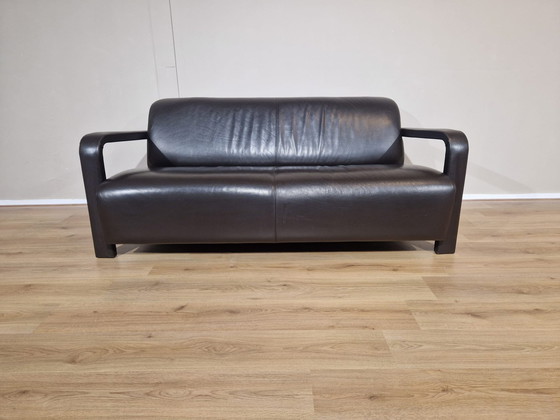 Image 1 of Leolux Hemingway 2.5 seater Sofa Brown Leather Design