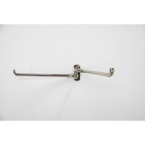 Image 1 of Vintage art deco nickel coat rack, 1920