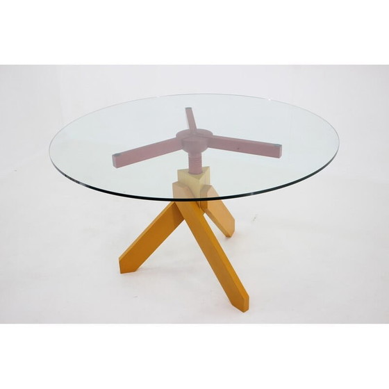 Image 1 of Vintage dining set by Raul Barbieri for Rexite, Italy 1980s