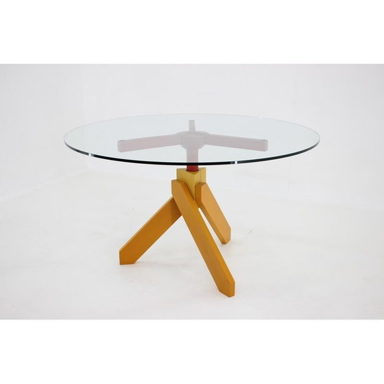 Image 1 of Vintage dining set by Raul Barbieri for Rexite, Italy 1980s