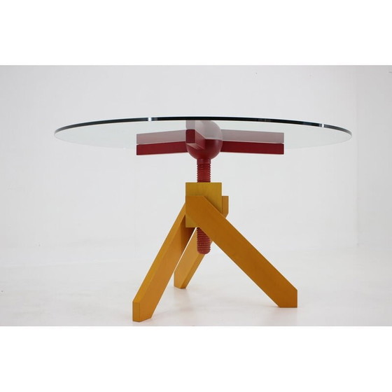 Image 1 of Vintage dining set by Raul Barbieri for Rexite, Italy 1980s