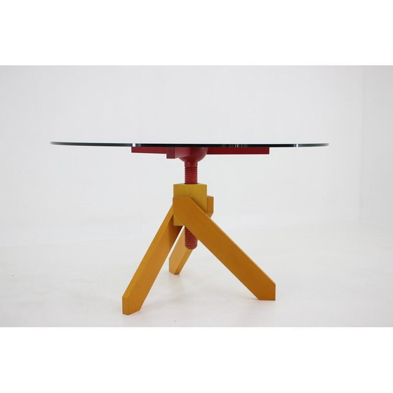 Image 1 of Vintage dining set by Raul Barbieri for Rexite, Italy 1980s