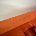 Vintage wine rack orange plastic 70s space age