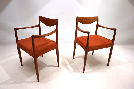 Image 1 of Juego de dos sillas Gustav Bahus Bambi de teca de Rolf Rastad &amp; Adolf Relling, 1960