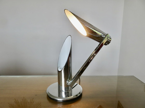 Image 1 of 2x Fase Tharsis table lamp by Luis Perez de la Oliva,