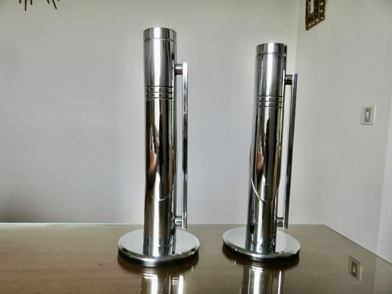 Image 1 of 2x Fase Tharsis table lamp by Luis Perez de la Oliva,