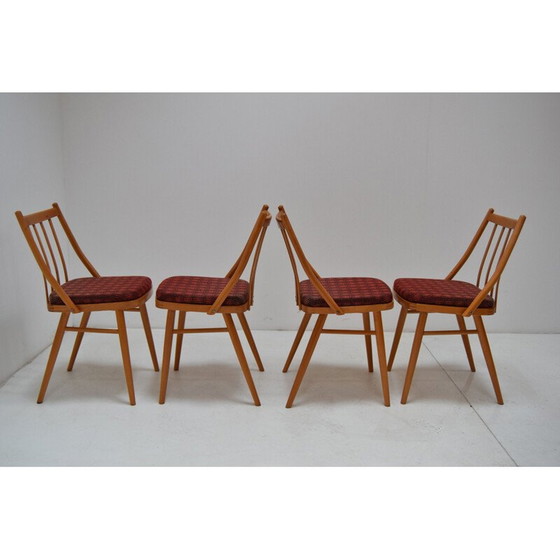 Image 1 of Set of 4 Mid-century Dining Chairs By Antonín Šuman 1980s