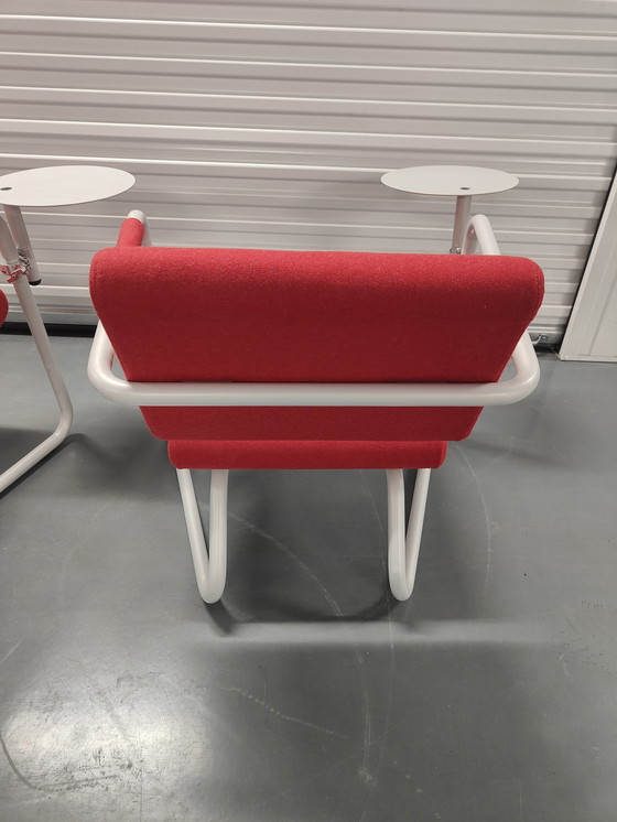 Image 1 of 2 chaises design Lonc Steeler avec tables d'extérieur